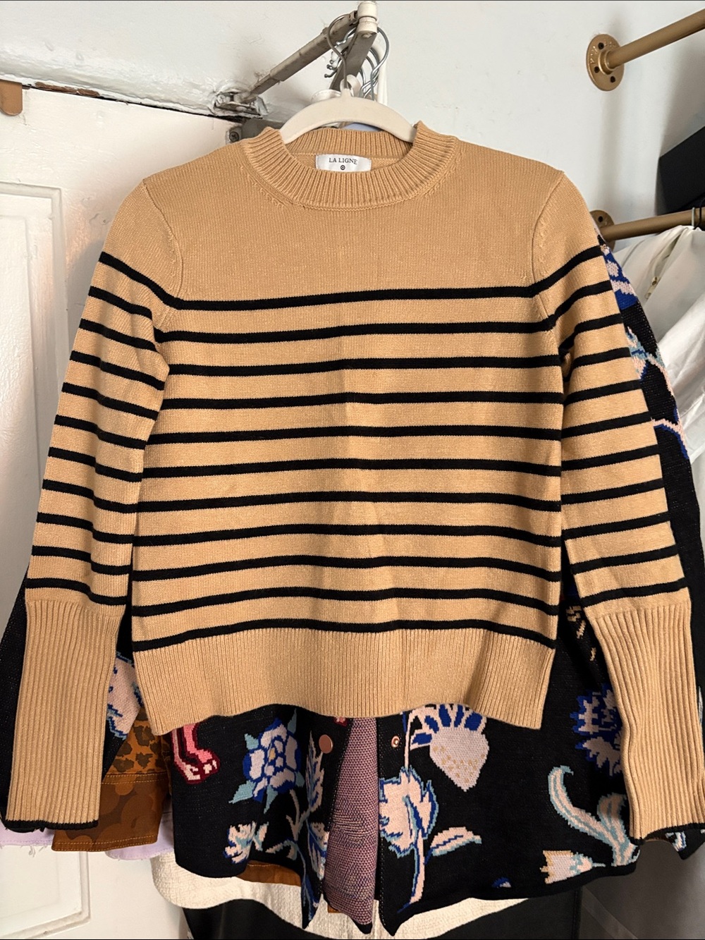La Ligne x Target Tab and Black Striped Crewneck Sweater